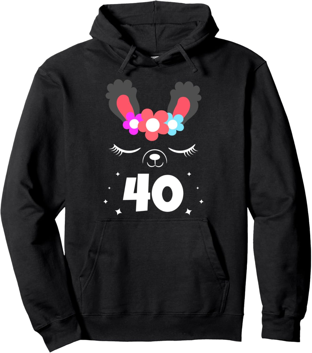 Geburtstag Bezaubernd Lama 40 Jahre Feier Hoodie Pullover Hoodie