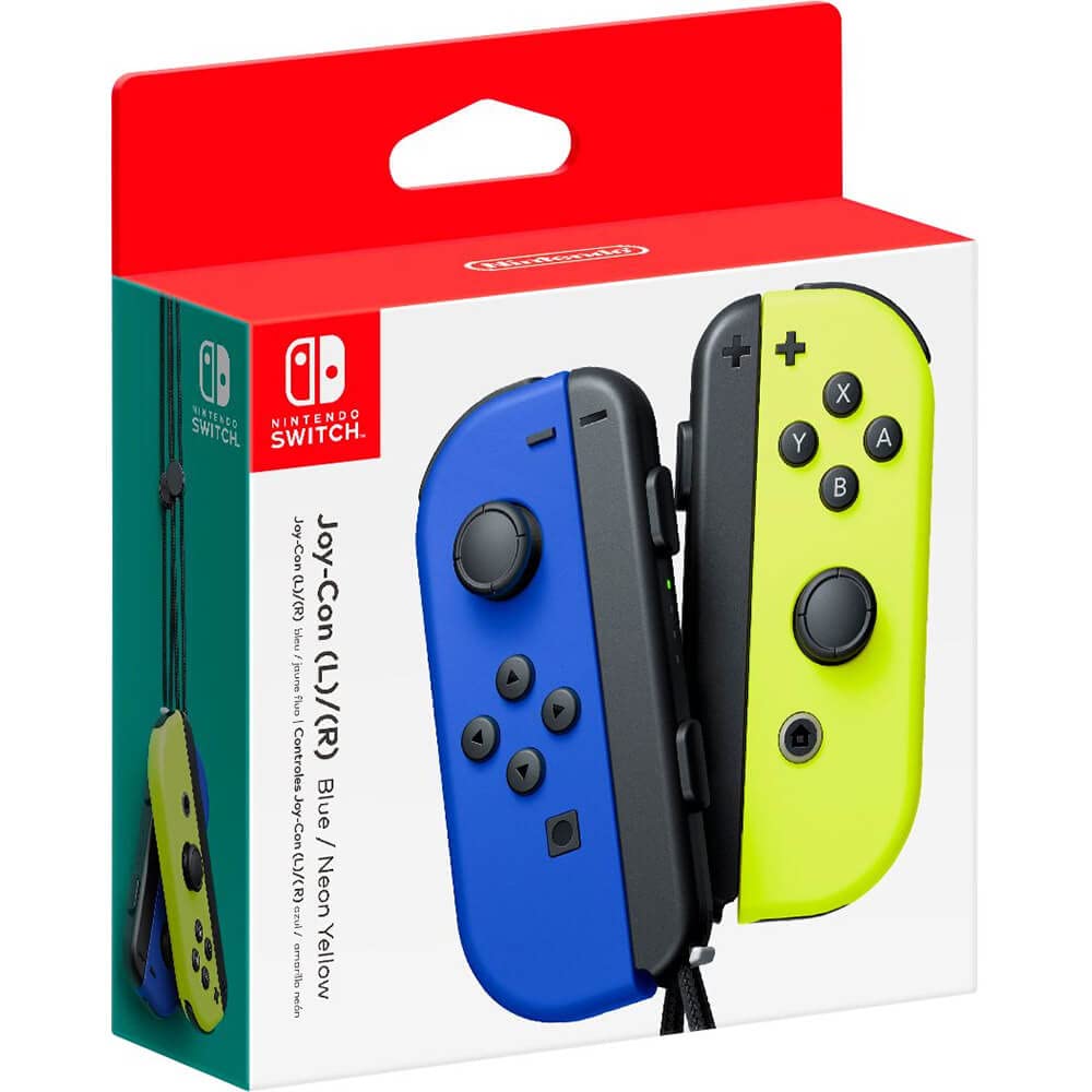 Nintendo Switch Joy-Con-Controller, links blau/rechts, neongelb [Videospiel] Blau/Neon-Gelb Joy-Con