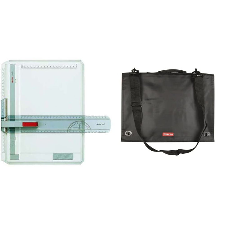 rOtring Profil-A4-Zeichenbrett & Aristo AR7064 Geo Board Carry Bag (Transporttasche für Zeichenplatt