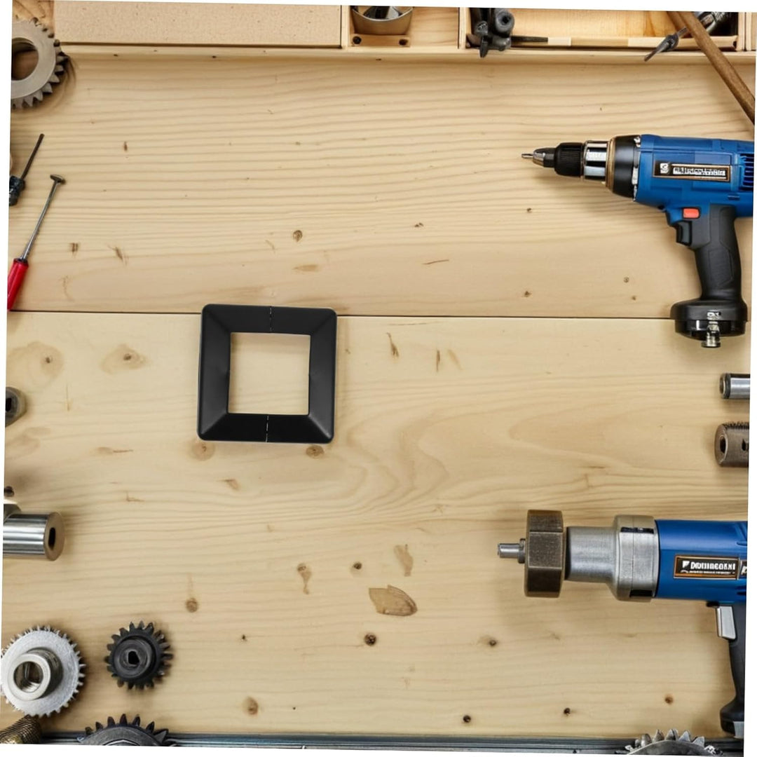 NUOBESTY 6stücke Pfostenfussabdeckung Geteiltem Design Für Terrassengeländer Und Verandasäulen Uv-be