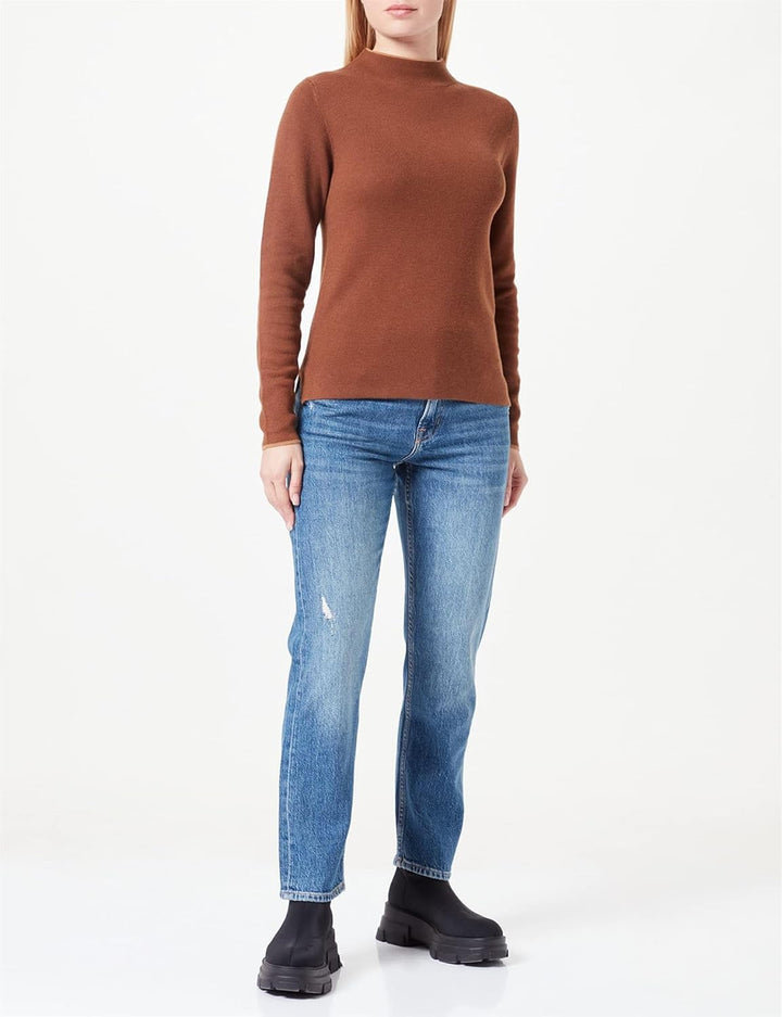 s.Oliver Damen Langarmshirt 46 Schokobraun, 46 Schokobraun