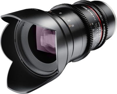 Samyang 7811 35/1,5 Objektiv Video DSLR II Sony E manueller Fokus Videoobjektiv 0,8 Zahnkranz Gear,