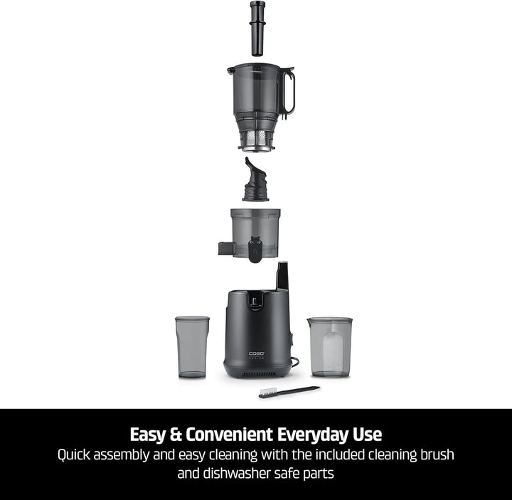 CASO Juice Fit Pro - Slow Juicer, Sanftes und schonendes Entsaften dank niedriger Umdrehungszahl (40