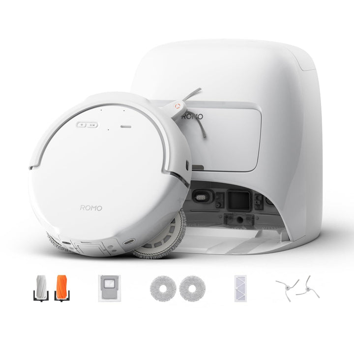 DJI ROMO S mit Zubehörset, Saugroboter mit Wischfunktion, 25.000 Pa Saugkraft, Hinderniserkennung au