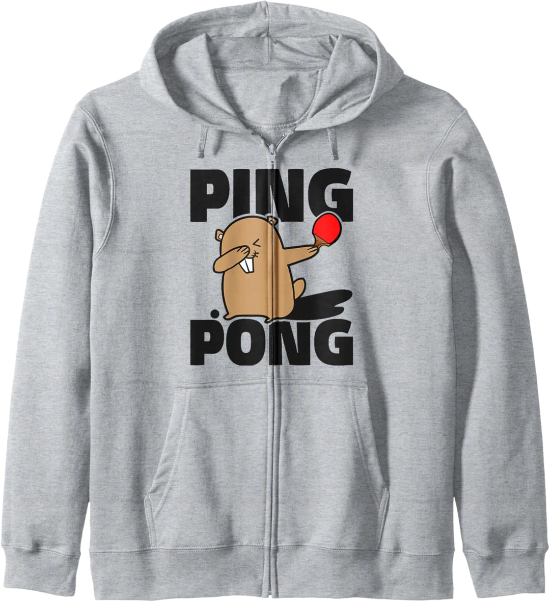 Dabbing Ping Pong Murmeltier Tischtennisschläger Tischtennis Kapuzenjacke