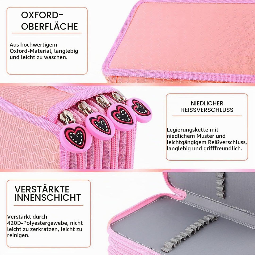 Yosoo 72pcs Buntstift Tragetasche Grosser Oxford-Mehrschicht-Bleistift-Organizer mit grosser Kapazit