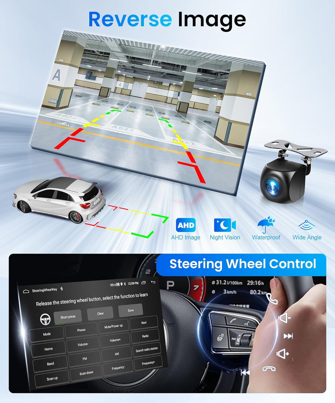 2G+64G Rimoody Android Autoradio für FIAT Punto 2010-2016/Linea 2012-2015 6.2" Touchscreen Wireless