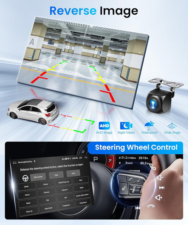 2G+64G Rimoody Android Autoradio für FIAT Punto 2010-2016/Linea 2012-2015 6.2" Touchscreen Wireless