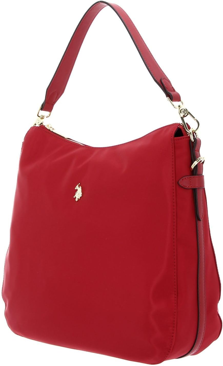 U.S. POLO ASSN. Houston Hobo Bag L Red