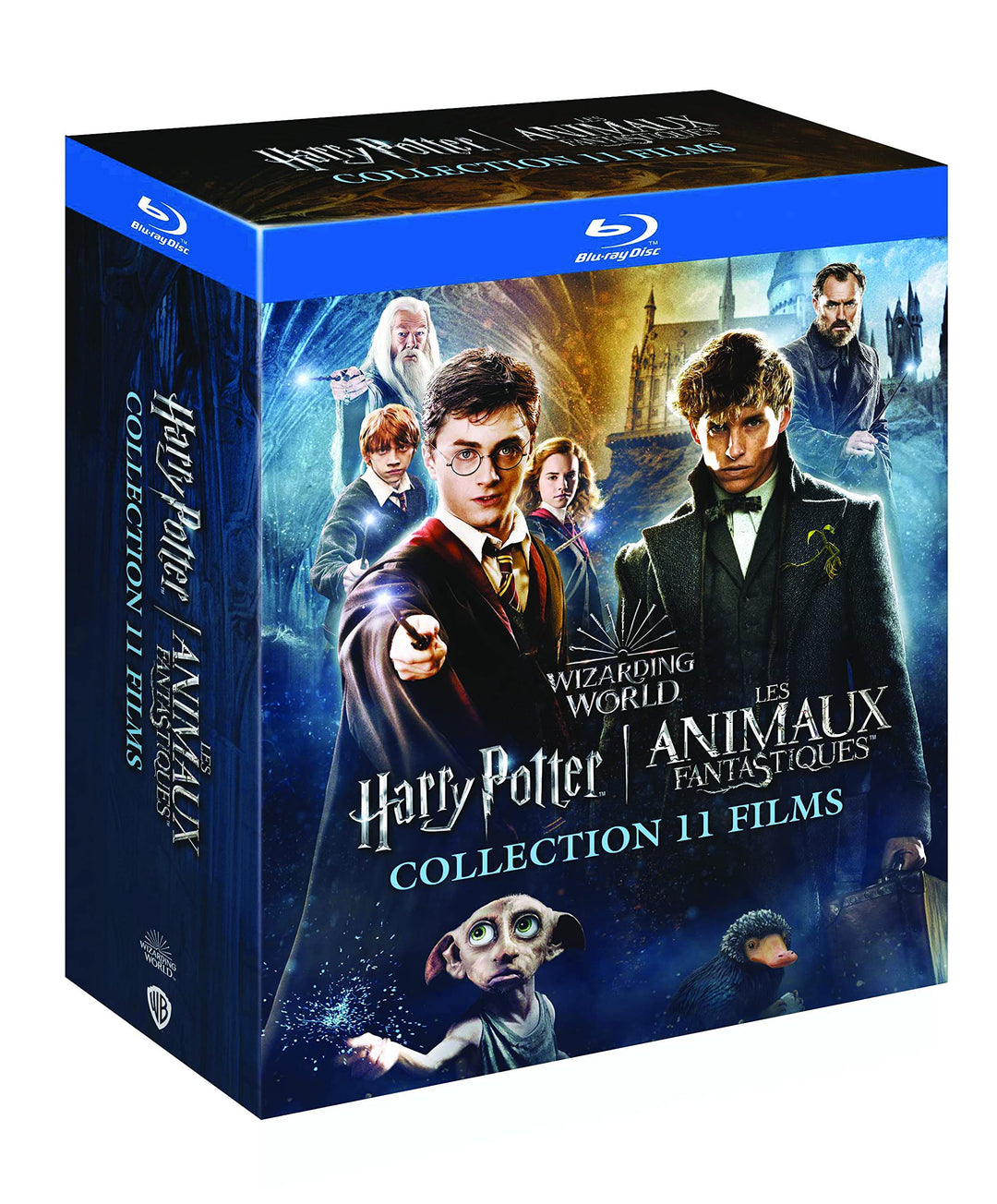 Wizarding world : harry potter 1 à 7.2 + les animaux fantastiques 1 à 3 [Blu-ray] [FR Import], Blu-r
