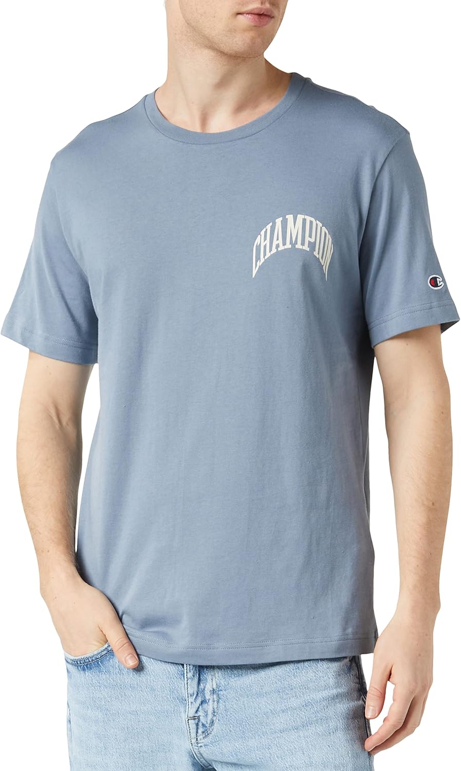 Champion Herren T-Shirt L Blau (Bur), L Blau (Bur)