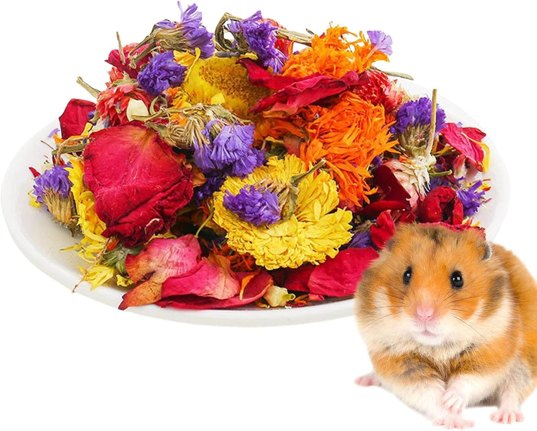 Generisch Hamsterkäfig-Einstreu, Einstreu für Hamster - Natürliche Trockenblumen-Gerbil-Bettwäsche |