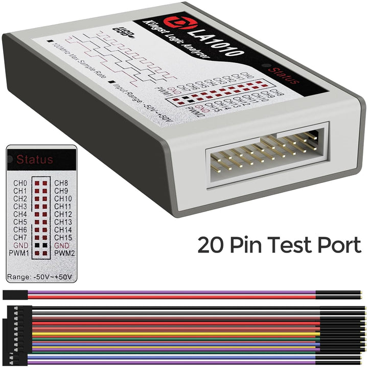 InnoMaker LA1010 USB Logic Analyzer 16 Input Channels 100MHz with The PC Software Handheld Instrumen