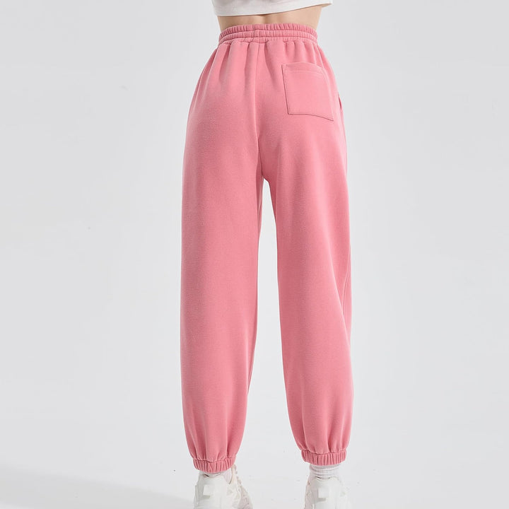 Rolanko Jogging Hose für Mädchen, Baumwoll Fleece Sport Joggers Trainingsanzug mit Mehreren Taschen