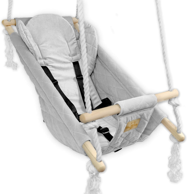 BlueKitty Wiege; Schaukel; Liegestuhl für Kinder; Babyschaukel; Kinderschaukel mit Kissen; Schaukel