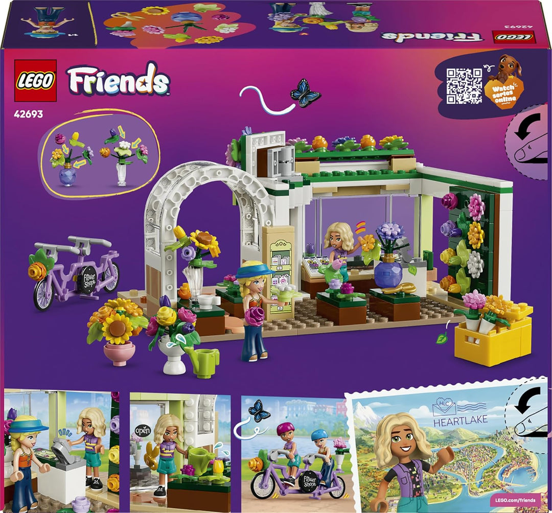 LEGO Friends Kreativer Blumenladen - Miniatur Spielset mit Kunstblumen, Vasen & Blumensträussen, 2 M