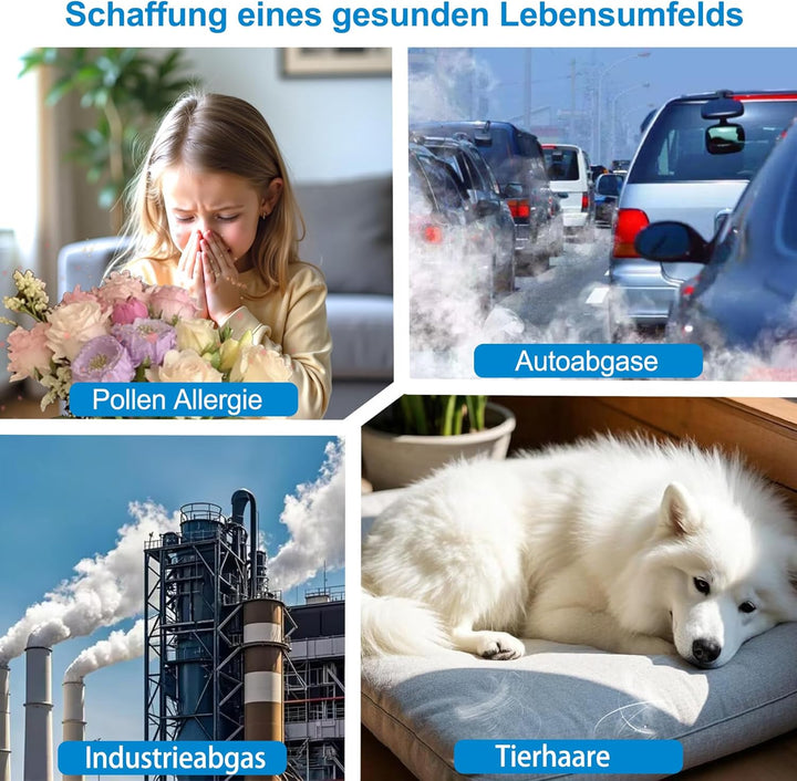 2 Stück HEPA Filter Kompatibel mit Philips 800 Serie Luftreiniger, AC0820/10 AC0820/30 AC0830/10 AC0