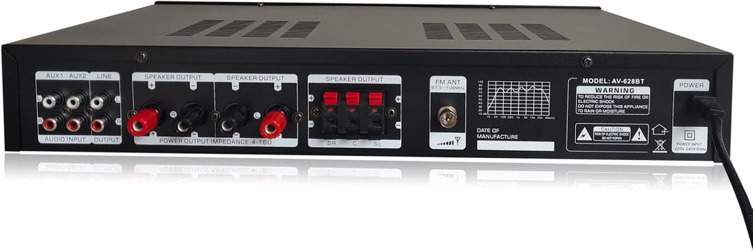 HiFi VerstäRker 5 Kanal Digital Fm USB Stereo Amplifier VollverstäRker 600W Mit Fernbedienung FüR Hi