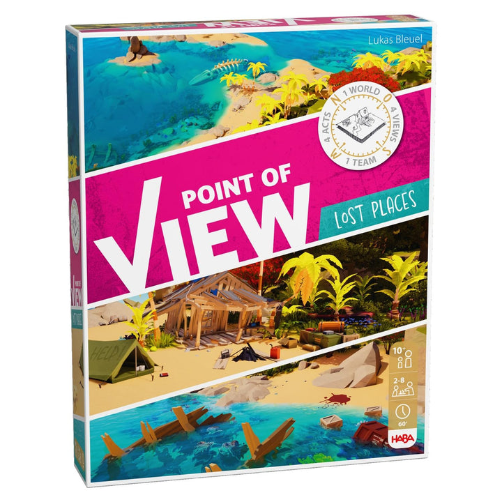 HABA Point of View: Lost Places – Kooperatives Detektivspiel ab 10 Jahren – Für 2–8 Spieler – Mit in