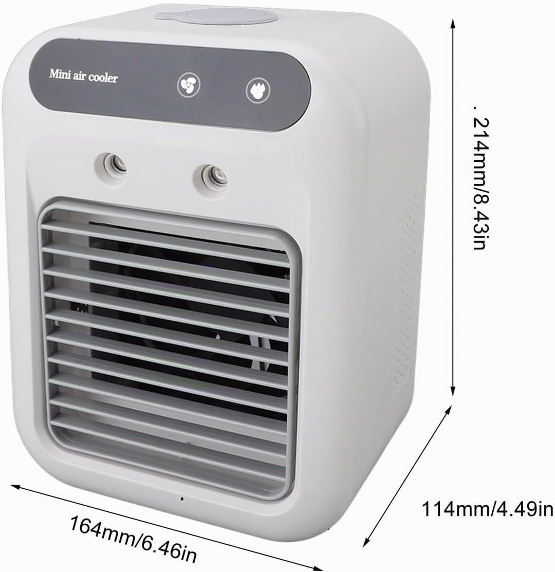 Mini-Klimaanlage, effiziente Kühlung, leichte tragbare Klimaanlage, Sprühwassertank, 500 ml, mobiler