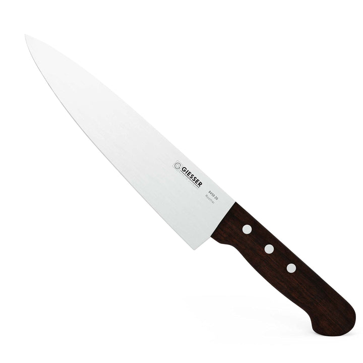 GIESSER seit 1776 - Made in Germany - Kochmesser mit Holzgriff rutschfest Kotibe, 20 cm, rostfrei, s