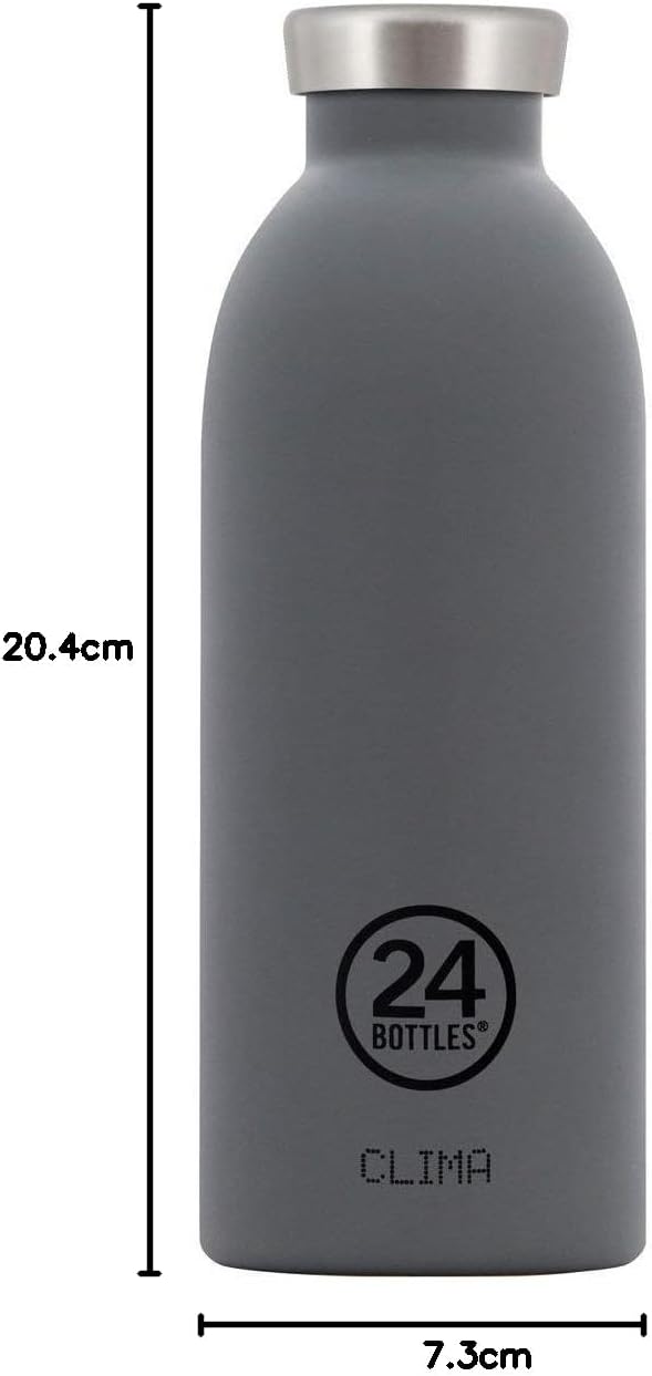 24 Bottles Clima Bottle Isolierflasche aus lebensmittelechtem Edelstahl in der Farbe Formal Grey, 50
