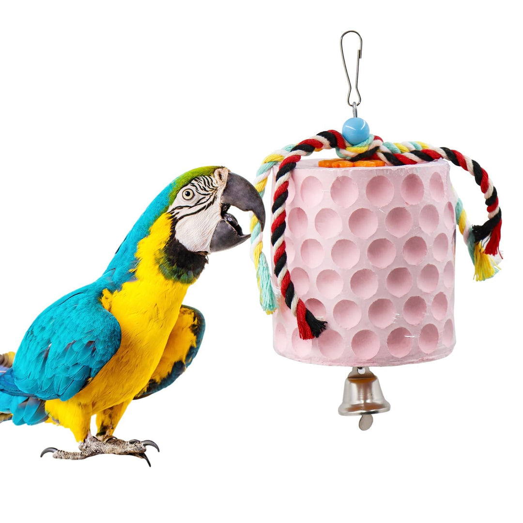 Extra grosser Vogel-Kauspielzeug, Papageien-Schnabel-Schleifstein mit Glocke, Vogelkäfig-Zubehör, Kä