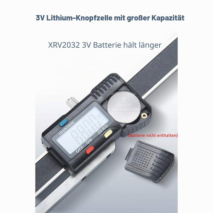Zunate Digitales Höhenmessgerät, 0-150mm Digital Precision Height Gauge Aperture Tiefenmesser mit Ed