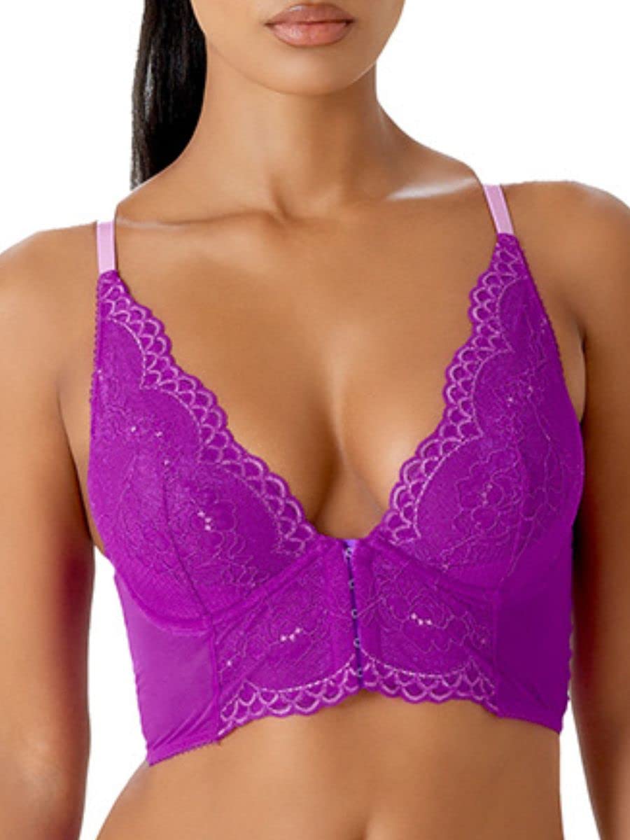 Gossard Damen Superboost Lace Deep V Bralet BH 80C Orchidee, 80C Orchidee