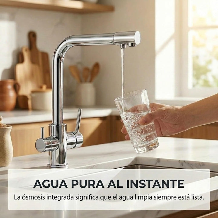 VALAZ 3 Wege Filter Osmose Wasserhahn Küche Chrom | Küchenarmaturen | Wasserhahn Sprudelwasser, Wass
