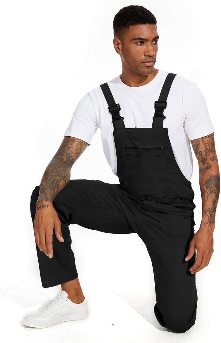 WORK IDEA Arbeits-Latzhose für Männer Multi Pocket Technology Herren Arbeitslatzhose S Schwarz, S Sc