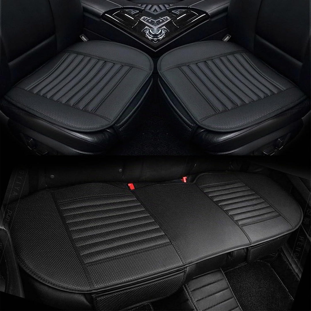 Auto Accessori Lupex Autositzbezug 3 Stück Universal PVC Schwarz | Sitzschutz 2 vorne und 1 hinten |