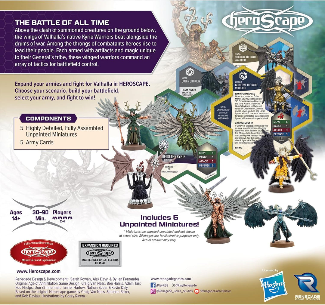 Renegade Game Studios Heroscape: Revna’s Rebuke: Kyrie Warriors Army Expansion, Strategisches Miniat