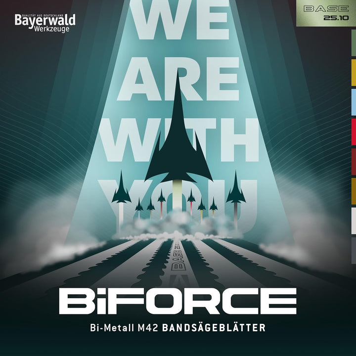 Bayerwald Sägeband für Metall - Bandsägeblatt 1735 x 13 x 0.9 x 6 10 ZpZ - M42 Metallbandsägeblatt S