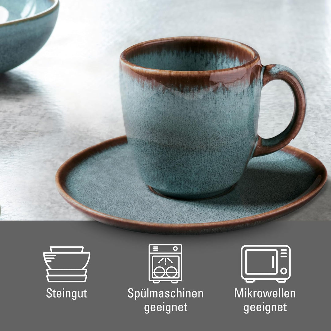 like. by Villeroy & Boch Lave glacé Kaffeetasse, 190 ml Blau 1 Cup, Blau 1 Cup