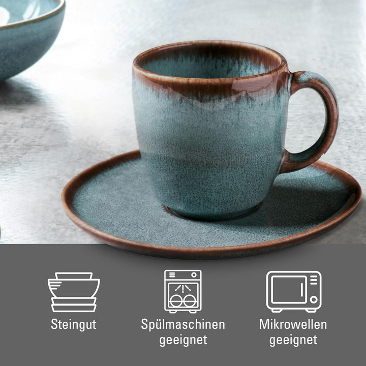 like. by Villeroy & Boch Lave glacé Kaffeetasse, 190 ml Blau 1 Cup, Blau 1 Cup