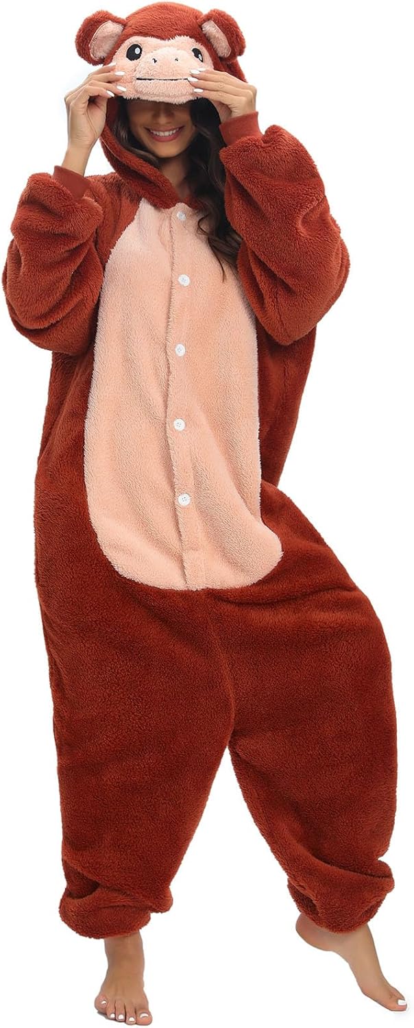 LATH.PIN Pyjamas Jumpsuit Panda Unisex Erwachsene Tier Onesie Cosplay Halloween Karneval Kostüme Dam