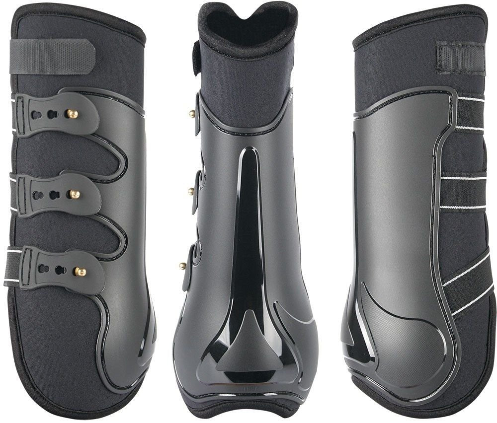 Harry's Horse Beenbeschermers Grand Prix Achter, Farbe:schwarz, Grösse:cob