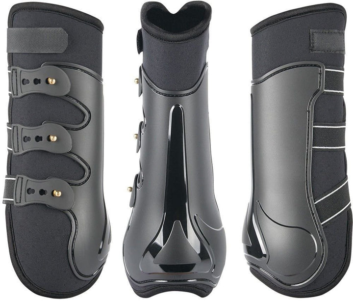 Harry's Horse Beenbeschermers Grand Prix Achter, Farbe:schwarz, Grösse:cob