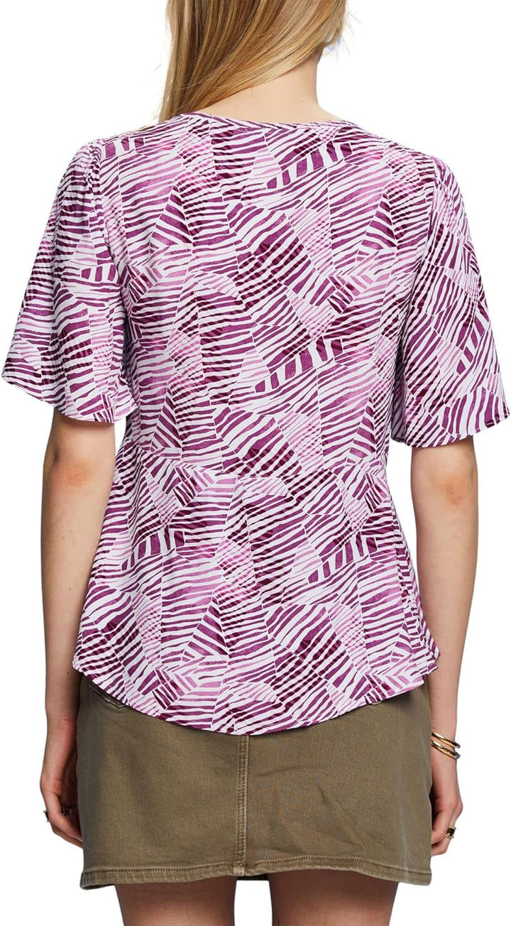 ESPRIT Damen Bluse, 509/Violet 5