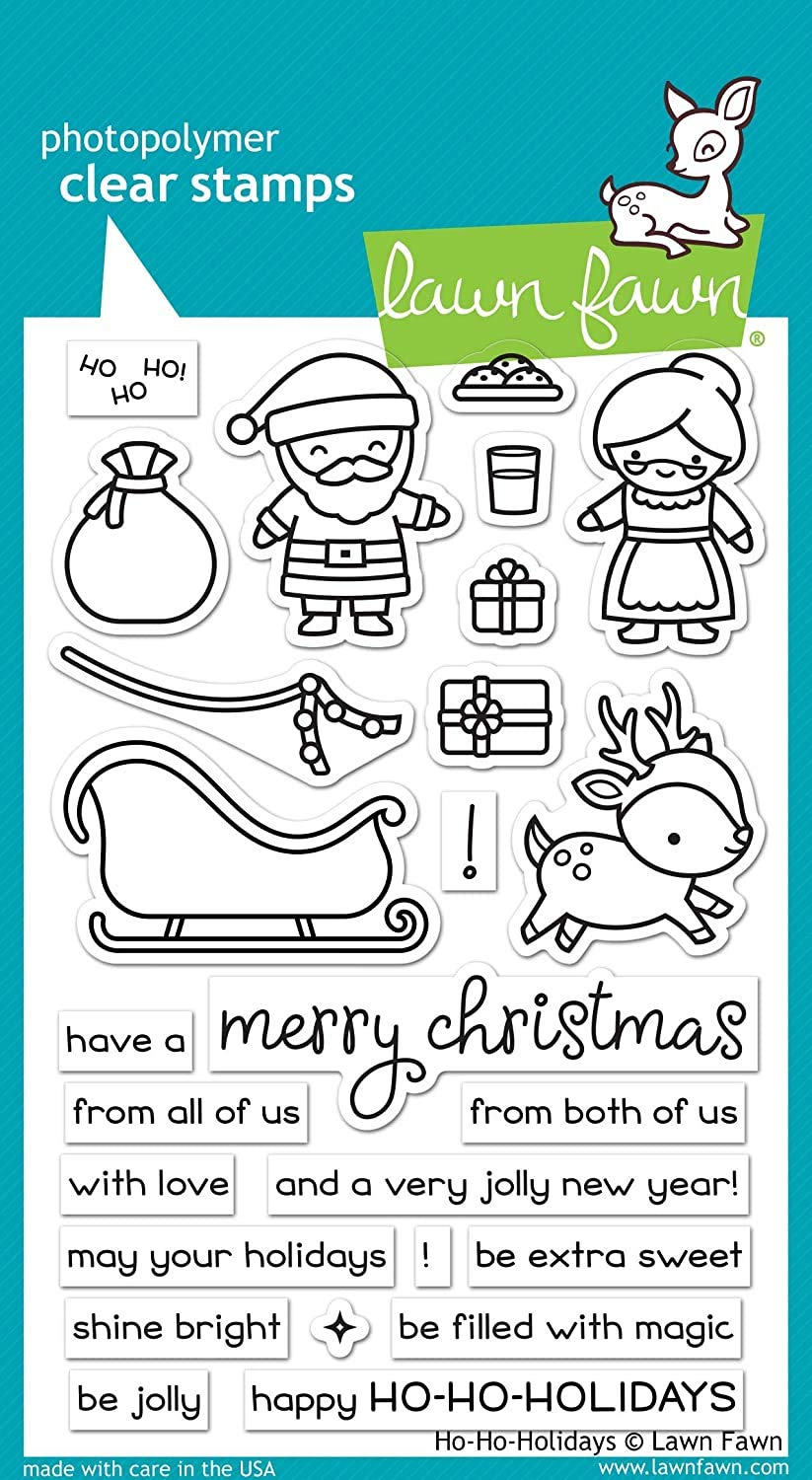 Lawn Fawn, Clear Stamp, ho-ho-Holidays Stamps only, Stamps only
