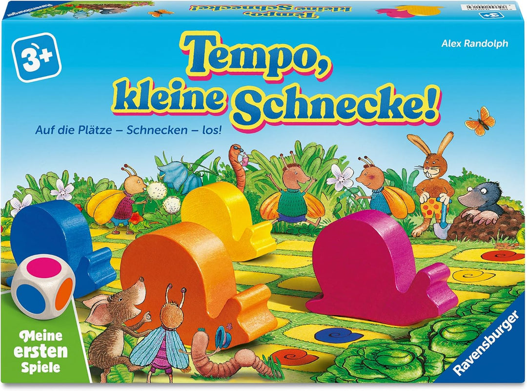 Ravensburger 12010016 Tempo, kleine Schnecke - Meine ersten Spiele: Kinderspiele, Spiele ab 3 Jahren