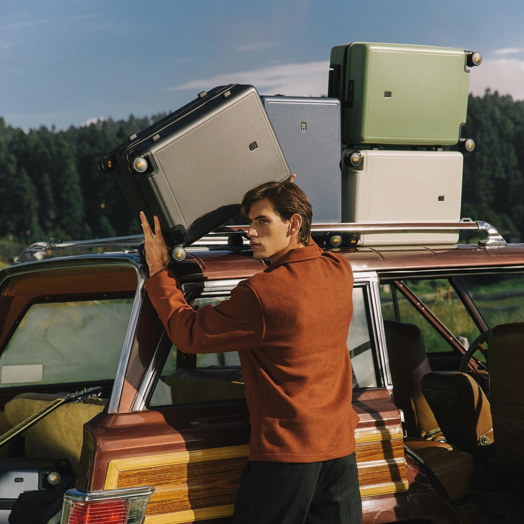 LEVEL8 Koffer Trolley, Rollkoffer Reisekoffer Hartschalen 4 Rollen, Spinner Handgepäck,TSA, 100% PC,