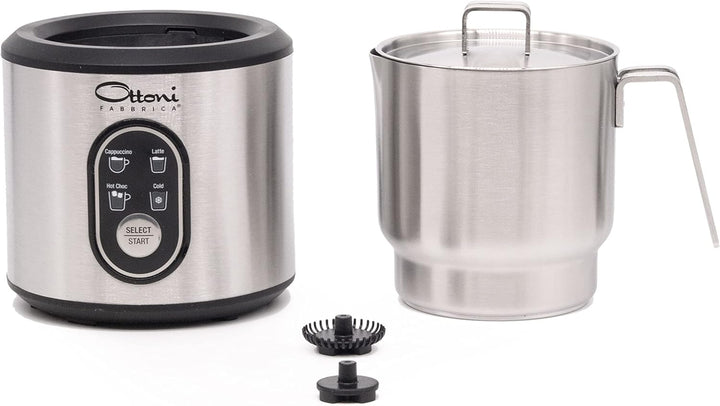 Ottoni Fabbrica "Mastrolatte" Neuer Edelstahl Milchaufschäumer 350 ml