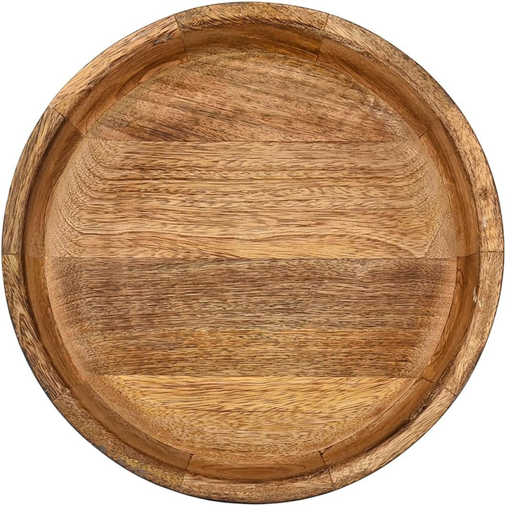Obstschale aus Mangoholz, Küchentheke und Esstisch, Tafelaufsatz, für Lebensmittel, Salat, Brot oder