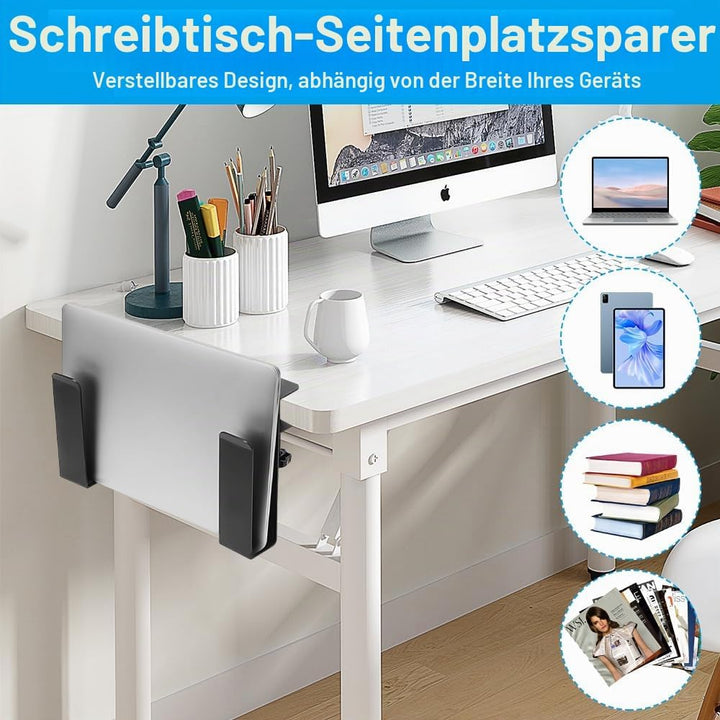 Mineup 2 Stück Aufhängbarer Laptop Organizer, Verstellbare Schreibtisch Seitenaufbewahrung, Laptop S