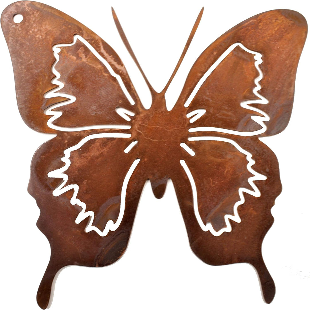Rostikal Schmetterling Gartenstecker 52 cm Gartendeko Vintage Rost Deko Wohnzimmer 1 Stück, 1 Stück