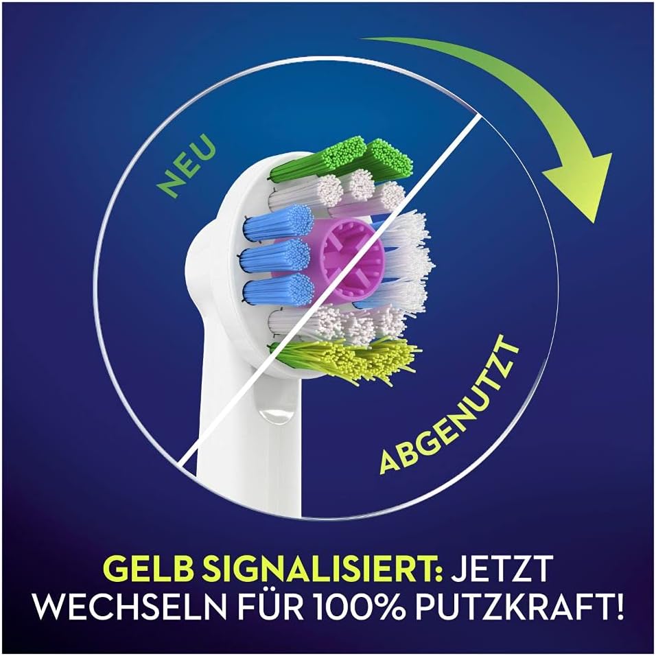 Oral-B Aufsteckbürsten 3D White 8er FFU CleanMaximizer Grüne 8 stück (1er Pack), Grüne 8 stück (1er