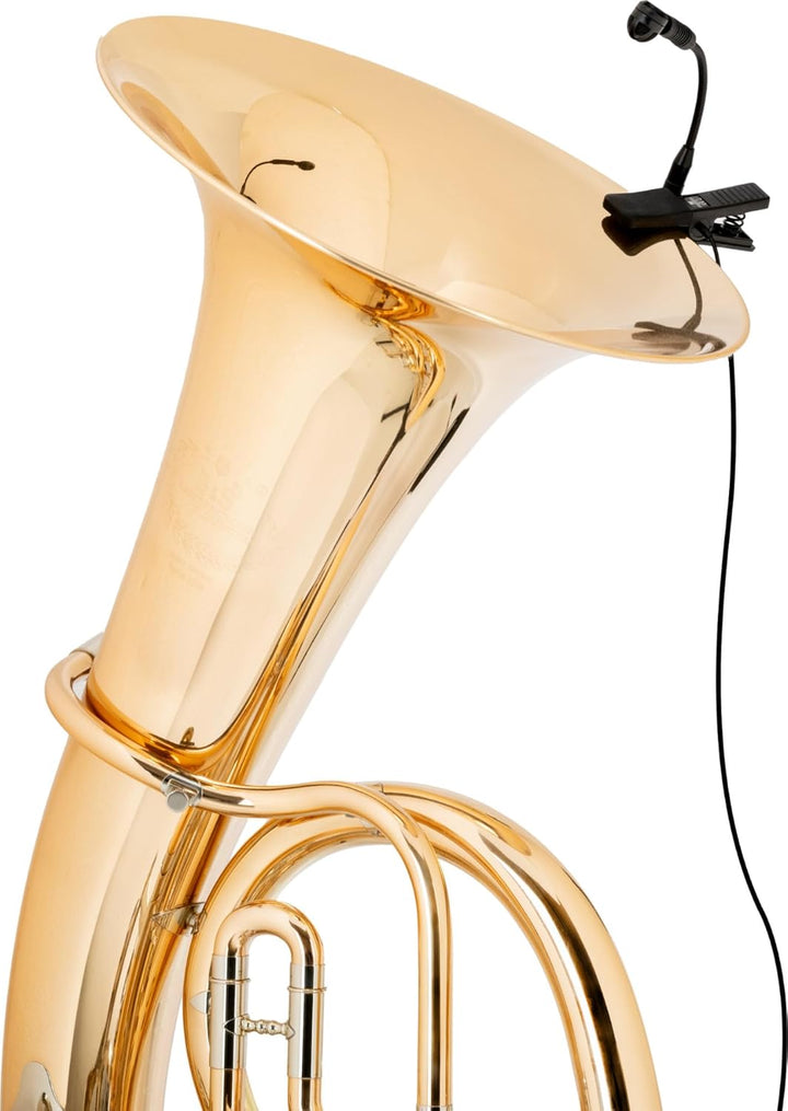 Pronomic IM-10 Bläsermikrofon (Clip-Kondensatormikrofon, für Blasinstrumente, Schwanenhals, inkl. Ph