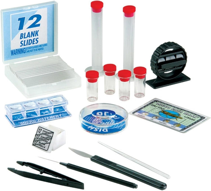 Mikroskop Zoom 100x – 900x im Handkoffer Lernmikroskop mit extra Experimentierzubehörpaket und Schut